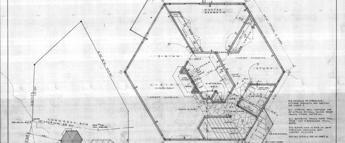 blueprint of Ben Donbar House and Studio